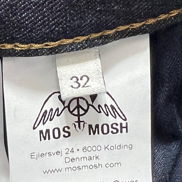 MOS MOSH Women's Stretch Straight Leg 5-Pocket Mid Rise Blue Denim Jeans Size 32 - Picture 6 of 11